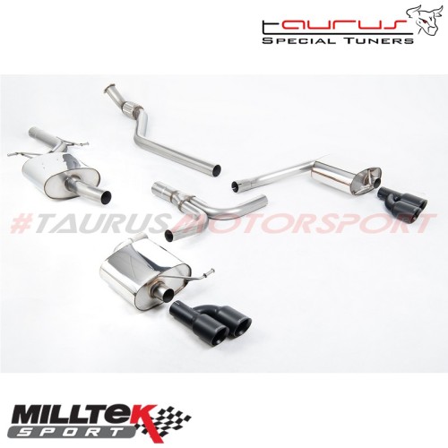 Cat-back  Milltek Sport per Audi A4 B8 2.0 TFSI S-line (2WD e Quattro solo manuale) Berlina & Avant 2008-2011 - SSXAU661 scarico