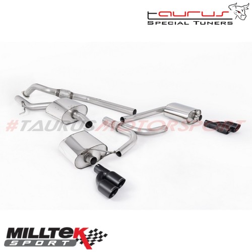 Cat-back  Milltek Sport per Audi A4 B8 2.0 TFSI S-line (2WD e Quattro solo Tiptronic) Berlina & Avant 2008-2011 - SSXAU665 scari