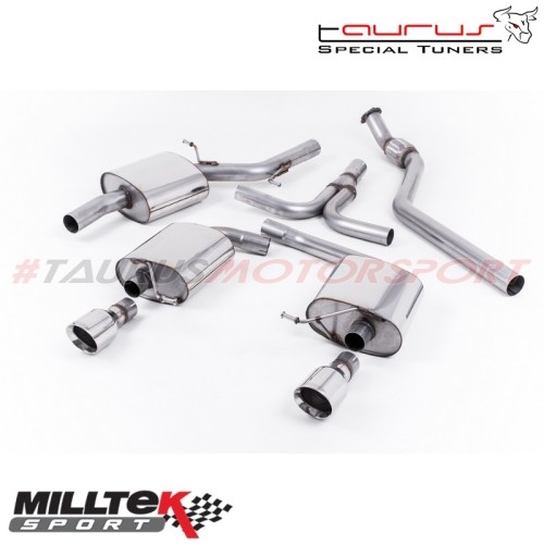 Cat-back Milltek Sport per Audi A5 B8 Cabriolet 2.0 TFSI 2WD e quattro (solo manuale) 2009-2016 - SSXAU243 scarico sportivo term