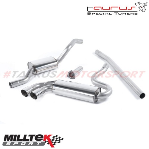 Downpipe-back Resonated Milltek Sport per Audi Coupe UR quattro 10v Turbo 1981-1989 - MCXAU101 scarico sportivo terminale marmit