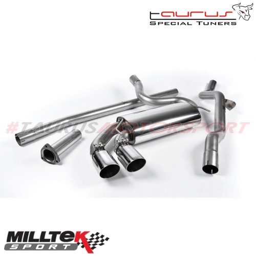 Downpipe-back Non-resonated Milltek Sport per Audi Coupe UR quattro 10v Turbo 1981-1989 - MCXAU104 scarico sportivo terminale ma