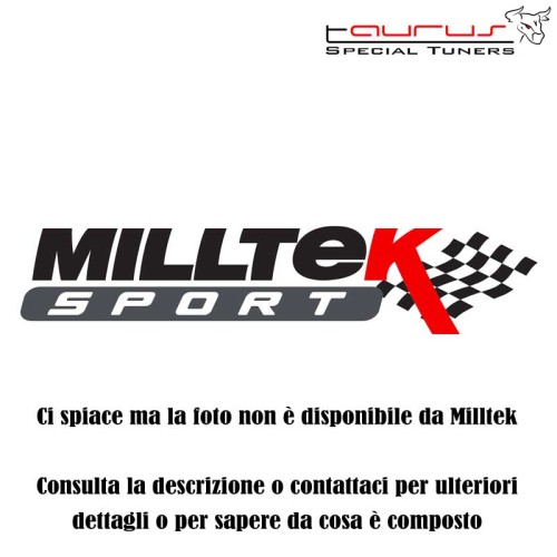 Downpipe-back Resonated Milltek Sport per Audi Coupe UR quattro 10v Turbo 1981-1989 - MCXAU109 scarico sportivo terminale marmit