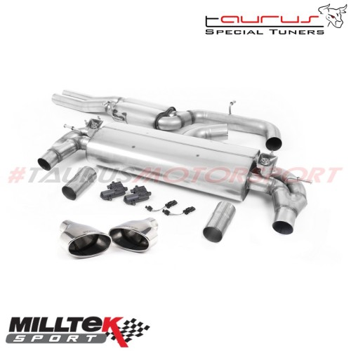 Cat-back Resonated Milltek Sport per Audi RS3 8V Berlina 400cv (solo modello SENZA OPF/GPF) 2017-2018 - SSXAU738 scarico sportiv