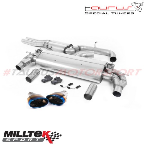 Cat-back Resonated Milltek Sport per Audi RS3 8V Berlina 400cv (solo modello SENZA OPF/GPF) 2017-2018 - SSXAU802 scarico sportiv