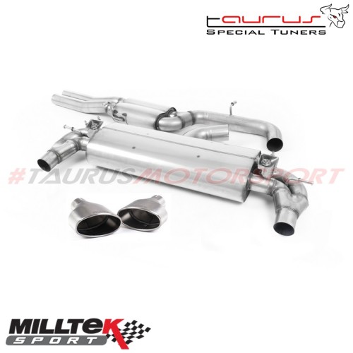 Cat-back Resonated Milltek Sport per Audi RS3 8V Sportback 400cv (solo modello CON OPF/GPF) dal 2019 - SSXAU797 scarico sportivo