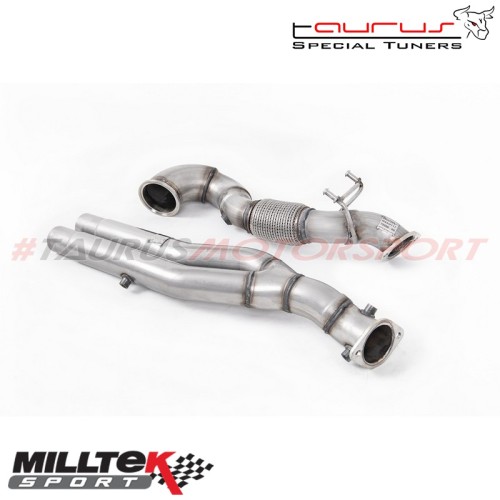 Downpipe maggiorato senza catalizzatore Milltek Sport per Audi RS3 8V Sportback 400cv (solo modello CON OPF/GPF) dal 2019 - SSXA