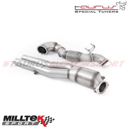 Downpipe maggiorato e Catalizzatore sportivo Milltek Sport per Audi RS3 8V Sportback 400cv (solo modello CON OPF/GPF) dal 2019 -