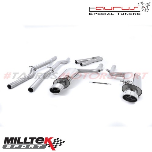 Cat-back Non-resonated Milltek Sport per Audi RS4 B7 4.2 V8 Berlina Avant e Cabriolet 2006-2008 - SSXAU117 scarico sportivo term