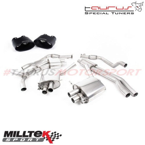 Cat-back Resonated Milltek Sport per Audi RS5 B9 2.9 V6 Turbo Sportback (solo modello CON OPF/GPF) dal 2019 - SSXAU834 scarico s