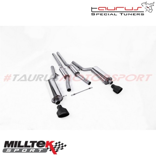 Cat-back Resonated Milltek Sport per Audi RS6 C5 V8 Bi-Turbo Berlina & Avant 2002-2004 - SSXAU212 scarico sportivo terminale mar