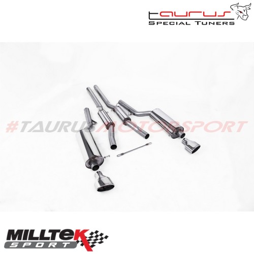 Cat-back Resonated Milltek Sport per Audi RS6 C5 V8 Bi-Turbo Berlina & Avant 2002-2004 - SSXAU354 scarico sportivo terminale mar