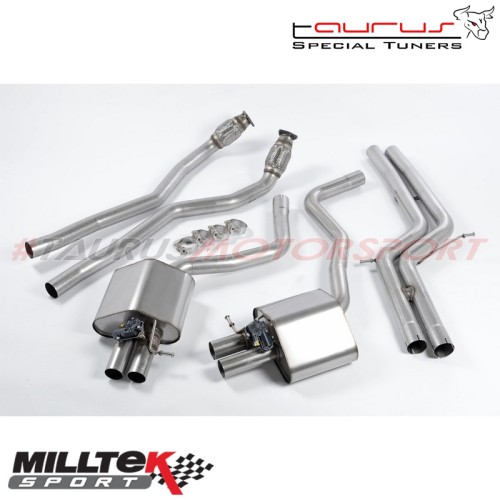 Cat-back Non-resonated Milltek Sport per Audi RS6 C7 4.0 TFSI biturbo quattro 2013-2019 - SSXAU365 scarico sportivo terminale ma