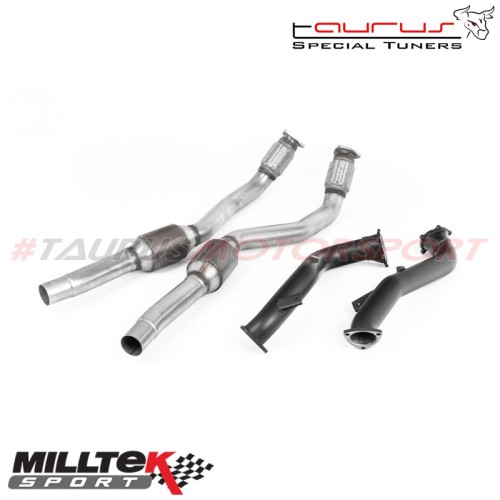 Downpipe maggiorati and Catalizzatori sportivi Milltek Sport per Audi RS6 C7 4.0 TFSI biturbo quattro 2013-2019 - SSXAU554 scari