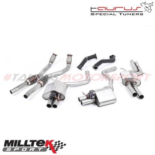 Sistema completo Road Milltek Sport per Audi RS6 C7 4.0 TFSI biturbo quattro 2013-2019 - SSXAU594 scarico sportivo terminale mar