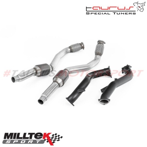 Downpipe maggiorati and Catalizzatori sportivi Milltek Sport per Audi RS6 C7 4.0 TFSI biturbo quattro 2013-2019 - SSXAU635 scari