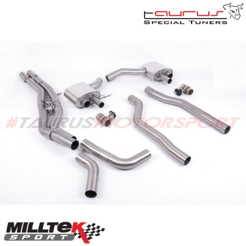 Particulate Filter-back Milltek Sport per Audi RS7 C8 4.0 V8 Bi-turbo (modelli con GPF/OPF) dal 2019 - SSXAU864 scarico sportivo