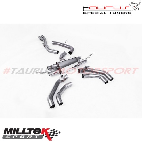 Particulate Filter-back Race System Milltek Sport per Audi RSQ3 2.5T Sportback & SUV (solo modelli CON OPF/GPF) dal 2020 - SSXAU