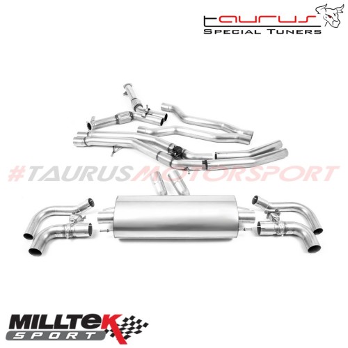 Particulate Filter-back Non Resonated Milltek Sport per Audi RSQ8 4.0 V8 Bi-turbo (con GPF/OPF) dal 2020 - SSXAU899 scarico spor