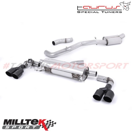 Cat-back Resonated Milltek Sport per Audi S1 2.0 TFSI quattro 2014-2019 - SSXAU490 scarico sportivo terminale marmitta torino it