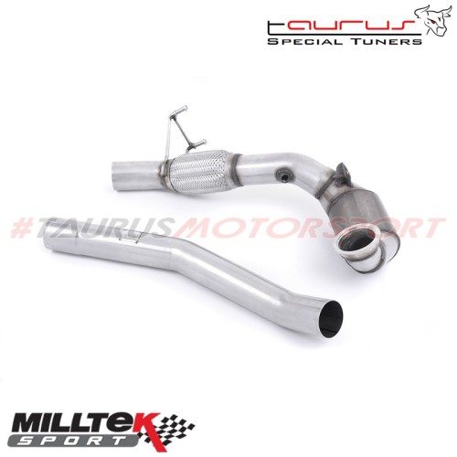 Downpipe maggiorato e Catalizzatore sportivo Milltek Sport per Audi S1 2.0 TFSI quattro 2014-2019 - SSXAU495 scarico sportivo te