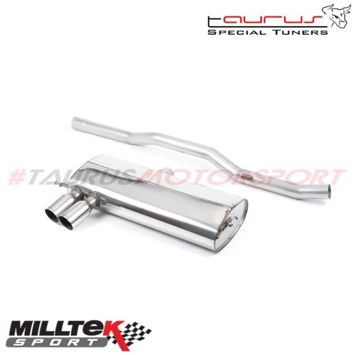 Cat-back Non-resonated Milltek Sport per Audi S3 8L 1.8T Quattro 1998-2003 - SSXAU120 scarico sportivo terminale marmitta torino