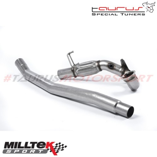 SSXVW348  Downpipe maggiorato senza catalizzatore Milltek Sport per Audi S3 8V 2.0 TFSI Quattro Berlina e Cabrio 2013-2019 scari