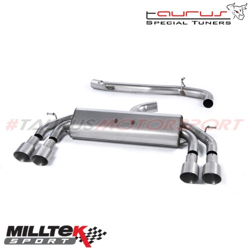 Cat-back Non-resonated - Race System Milltek Sport per Audi S3 8V 2.0 TFSI Quattro Sportback 2013-2019 - SSXAU534 scarico sporti