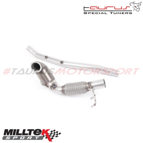 Downpipe maggiorato con catalizzatore sportivo Race Milltek Sport per Audi S3 8V.2 2.0 TFSI Quattro 3 porte (solo modelli CON GP