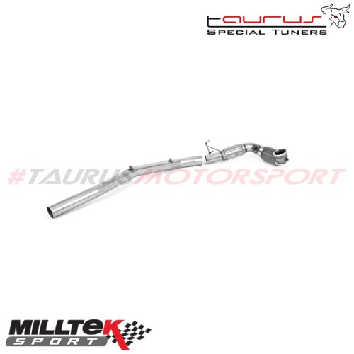 Downpipe maggiorato con catalizzatore sportivo HJS Milltek Sport per Audi S3 8Y 2.0 TFSI Quattro Sedan/Berlina 310cv (solo model