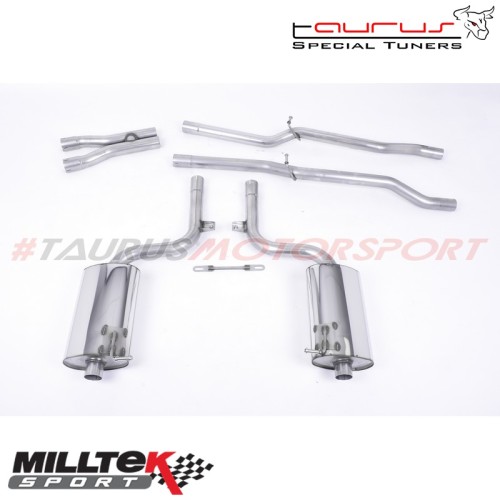 Cat-back Non-resonated Milltek Sport per Audi S4 B6 4.2 V8 quattro Berlina Avant e Cabriolet 2003-2005 - SSXAU038 scarico sporti