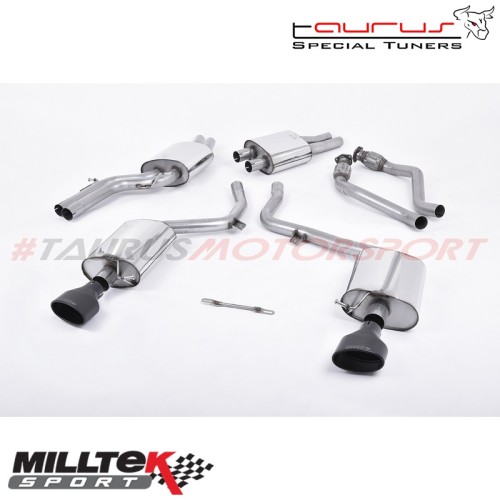 Cat-back Milltek Sport per Audi S4 B8 3.0 Supercharged V6 2009-2012 - SSXAU262 scarico sportivo terminale marmitta torino italia