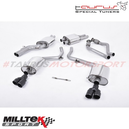 Cat-back Milltek Sport per Audi S4 B8 3.0 Supercharged V6 2009-2012 - SSXAU556 scarico sportivo terminale marmitta torino italia