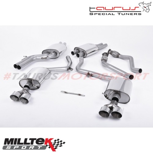 Cat-back Milltek Sport per Audi S4 B8.5 3.0 Supercharged V6 2012-2016 - SSXAU366 scarico sportivo terminale marmitta torino ital