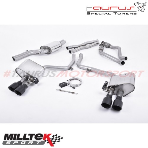 Cat-back Milltek Sport per Audi S4 B8.5 3.0 Supercharged V6 2012-2016 - SSXAU406 scarico sportivo terminale marmitta torino ital