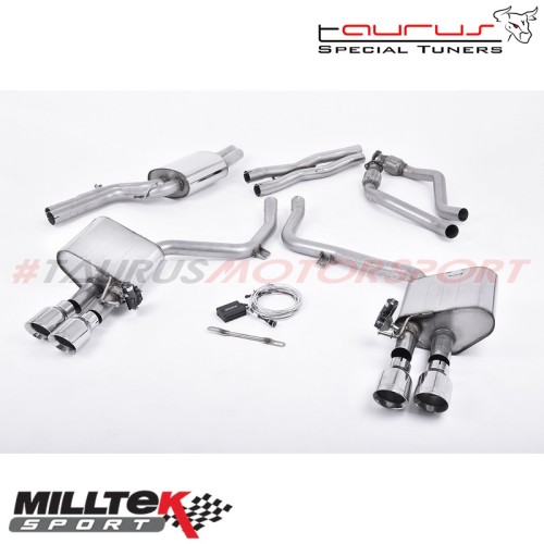 Cat-back Milltek Sport per Audi S4 B8.5 3.0 Supercharged V6 2012-2016 - SSXAU407 scarico sportivo terminale marmitta torino ital