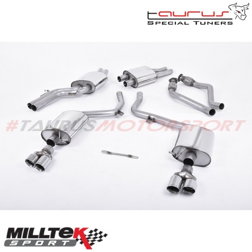 Cat-back Milltek Sport per Audi S5 B8 Coupé e Cabriolet 3.0TFSI Quattro S-tronic 2009-2011 - SSXAU256 scarico sportivo terminale