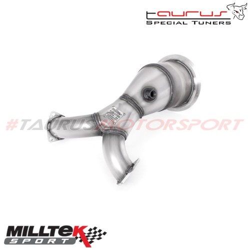 SSXAU673  Downpipe maggiorato e Catalizzatore sportivo HJS 200 celle Milltek Sport per Audi S5 B9 3.0 Turbo V6 solo Coupè (CON d