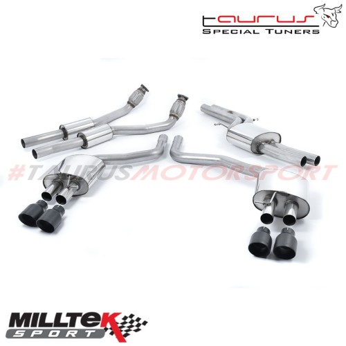 Cat-back Resonated Milltek Sport per Audi S6 C7 4.0 TFSI Quattro 2012-2019 - SSXAU560 scarico sportivo terminale marmitta torino