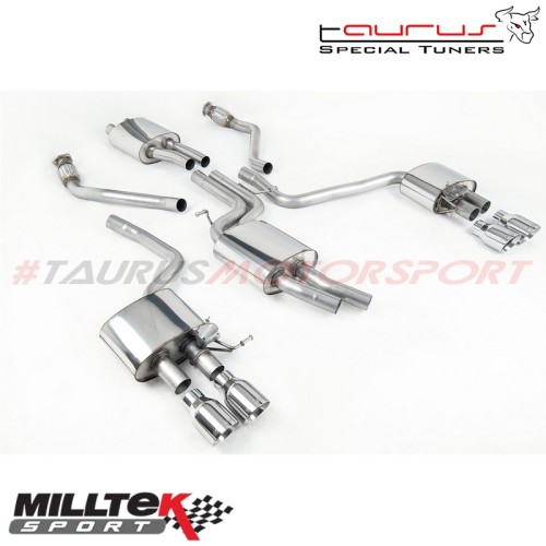 SSXAU506  Cat-back Milltek Sport per Audi SQ5 3.0 TFSI 2013-2016 scarico sportivo terminale marmitta torino italia acciaio inox