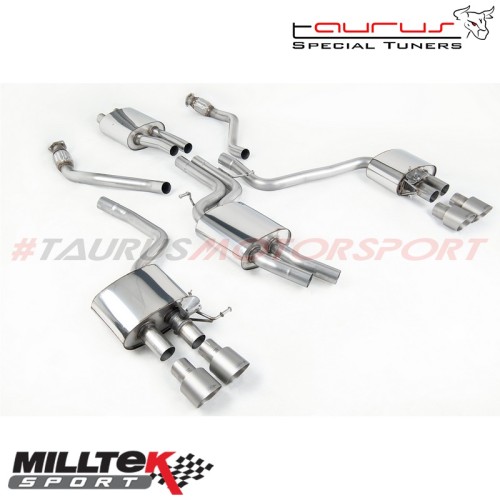 SSXAU507  Cat-back Milltek Sport per Audi SQ5 3.0 TFSI 2013-2016 scarico sportivo terminale marmitta torino italia acciaio inox