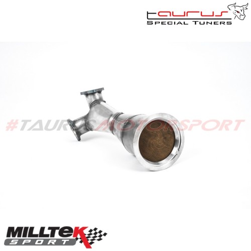 Downpipe maggiorato e Catalizzatore sportivo Milltek Sport per Audi SQ5 3.0 TFSI V6 Turbo 2017-2019 - SSXAU761 scarico sportivo 