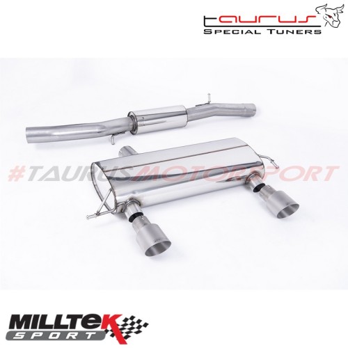 Cat-back Resonated Milltek Sport per Audi TT Mk1 1.8T 180/225 quattro Coupe & Roadster 1998-2006 - SSXAU427 scarico sportivo ter