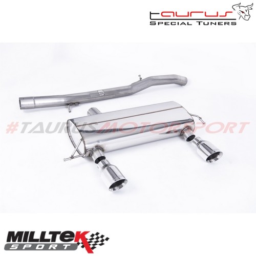 Cat-back Non-resonated - Race System Milltek Sport per Audi TT Mk1 1.8T 180/225 quattro Coupe & Roadster 1998-2006 - SSXAU429 sc