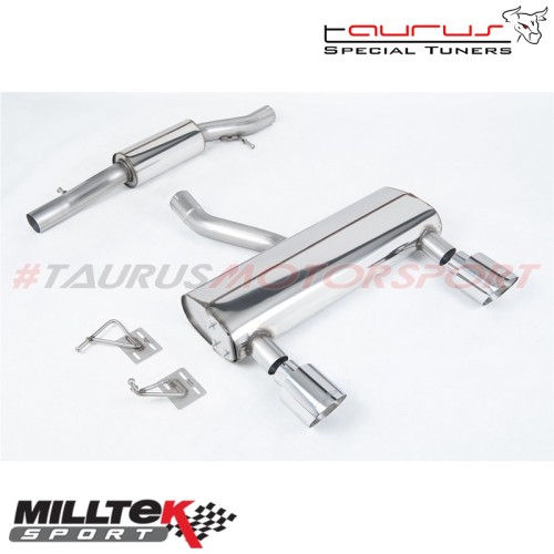 Cat-back Resonated con finalini Cromati GT-115 Milltek Sport per Audi TT Mk1 3.2 V6 quattro Coupe & Roadster 2003-2006 - SSXAU10