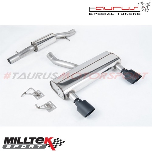 Cat-back Resonated con finalini Nero opaco GT-115 Milltek Sport per Audi TT Mk1 3.2 V6 quattro Coupe & Roadster 2003-2006 - SSXA