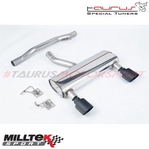 Cat-back Race Non-resonated con finalini Nero opaco GT-115 Milltek Sport per Audi TT Mk1 3.2 V6 quattro Coupe & Roadster 2003-20