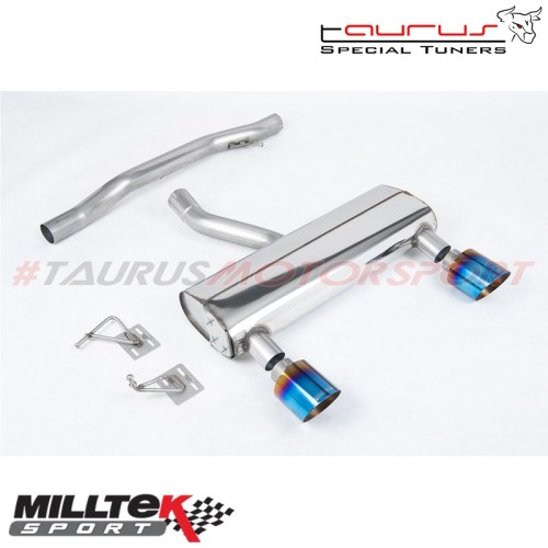 Cat-back Race Non-resonated con finalini Titanio bruciato GT-115 Milltek Sport per Audi TT Mk1 3.2 V6 quattro Coupe & Roadster 2