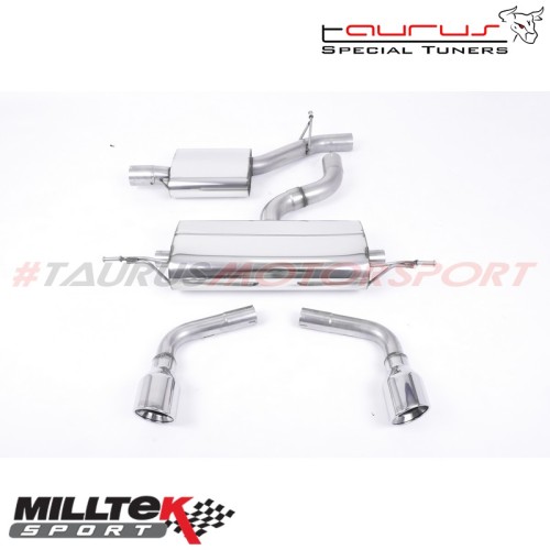 Cat-back Resonated Milltek Sport per Audi TT Mk2 3.2 quattro 2006-2010 - SSXAU146 scarico sportivo terminale marmitta torino ita