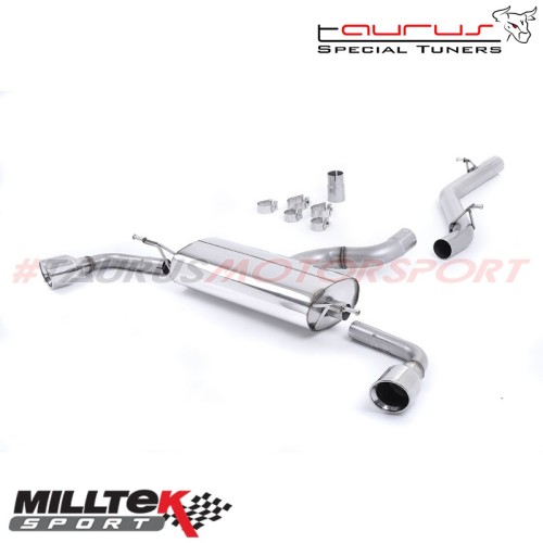 Cat-back Non-resonated Milltek Sport per Audi TT Mk2 3.2 quattro 2006-2010 - SSXAU258 scarico sportivo terminale marmitta torino