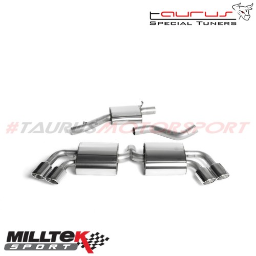 Cat-back Resonated Milltek Sport per Audi TT Mk2 TTS quattro 2008-2014 - SSXAU293 scarico sportivo terminale marmitta torino ita